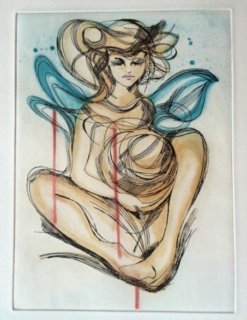 Verena Waddell visual artist grafikk holding trio