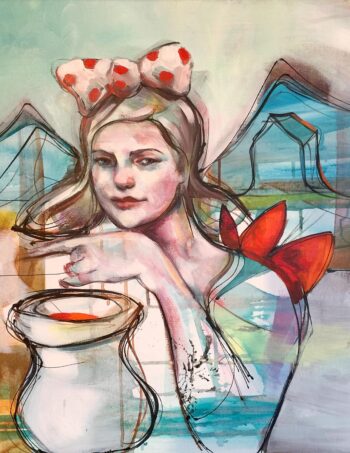 Verena Waddell visual artist original Vessel ink