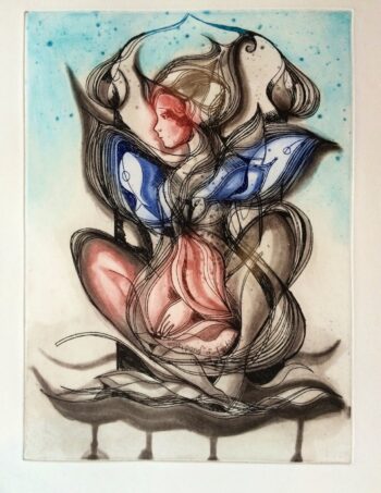 pond original grafikk aquatint