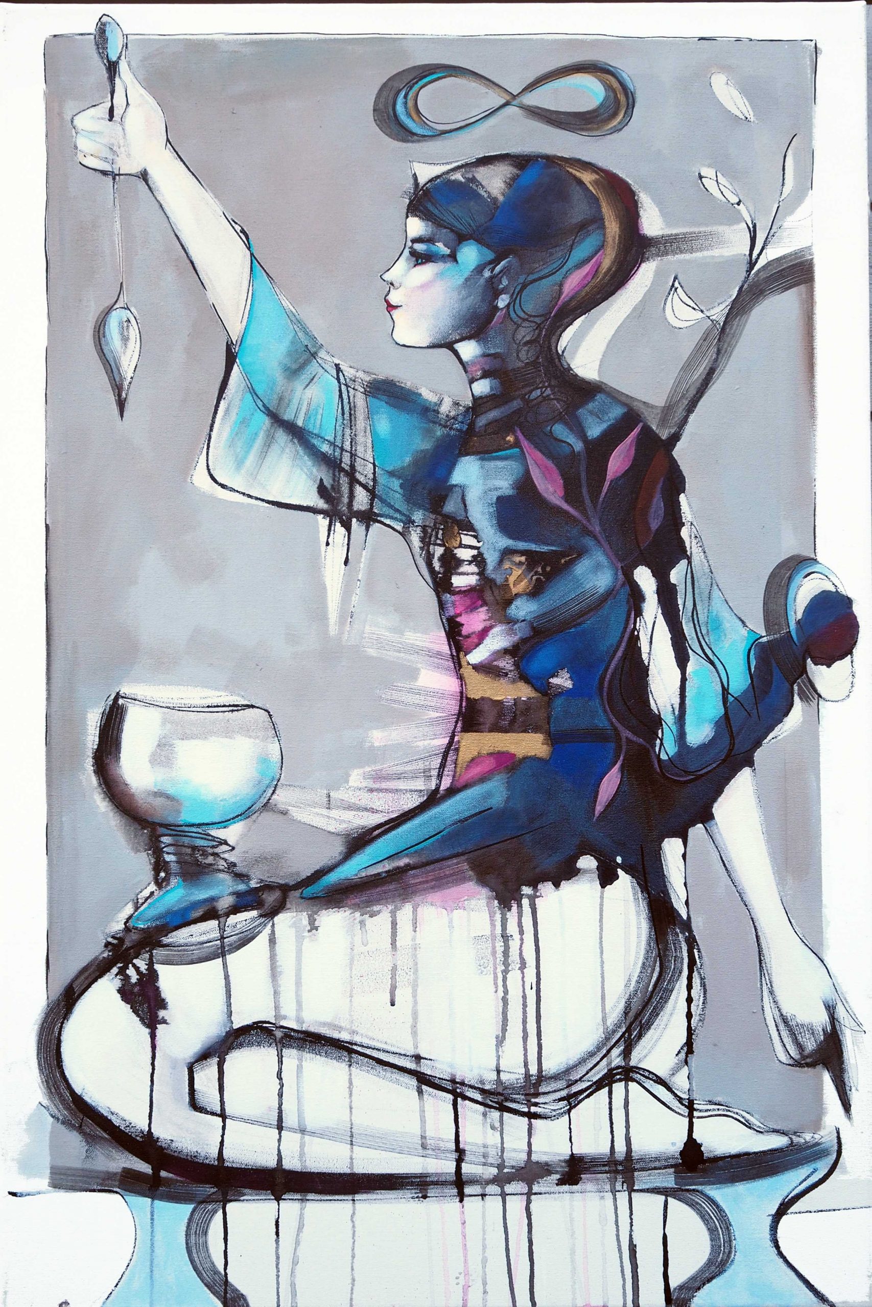 The The Magician Original and print unique for Tarot project Maleri Billedkunst