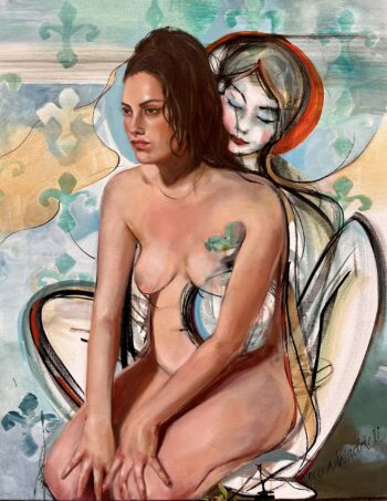 Care original acrylic and oil